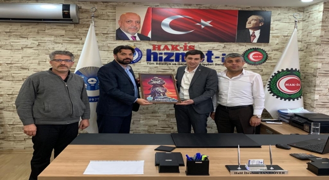 PARSANTİ-DER GenelBaşkanı Şerif Özdemir , HAK-İŞ  Konfederasyonu  HİZMET- İŞ Sendikası Gaziantep İl Başkanını ziyaret etti.
