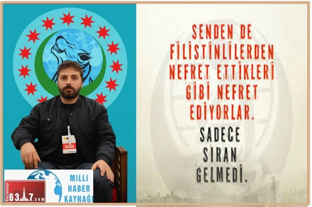 “Senden de, Filistinlilerden nefret ettikleri gibi nefret ediyorlar. Sadece sıran gelmedi.”